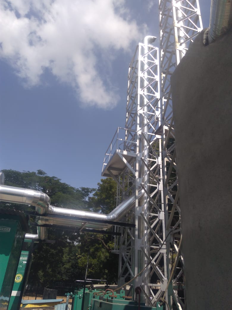 Generator Exhaust Stack Commissioning