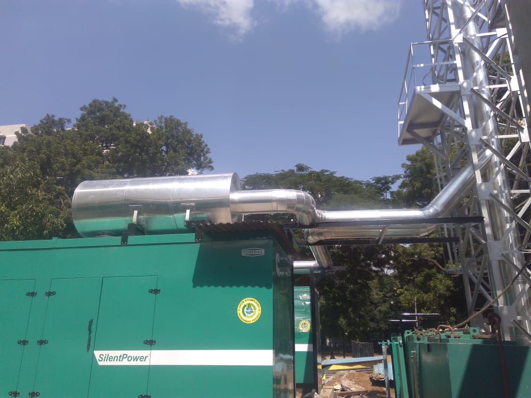 Generator Exhaust Stack Commissioning